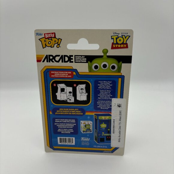 Funko Bitty POP! Arcade Toy Story Alien Claw Machine Display + Glow Alien Figure - Picture 2 of 2